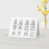 Farbe der Nutcracker-Weihnachtskarte Karte (Gelbe Blume)