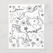 Farbe der Pferde im Papier (Vorderseite)