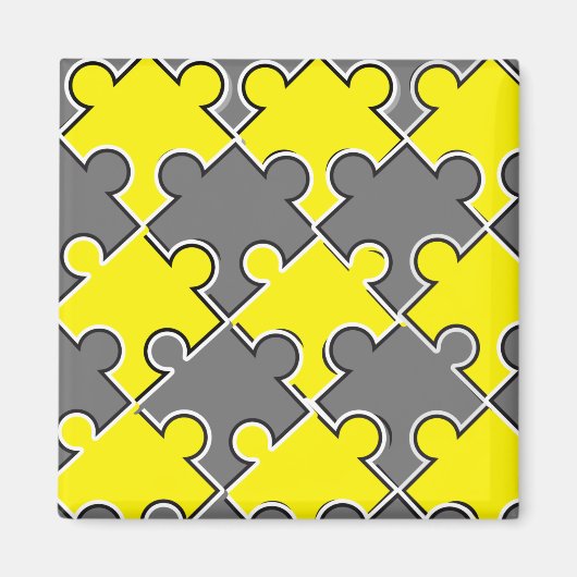 Farbe der Puzzleteile im Jahr 2021 Magnet (Vorne)