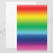 Farbe der Regenbogenflagge Briefpapier (Vorne/Hinten)