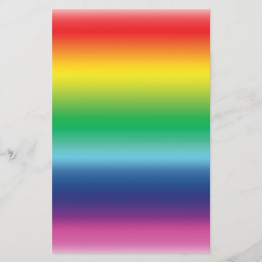 Farbe der Regenbogenflagge Briefpapier (Vorderseite)