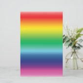 Farbe der Regenbogenflagge Briefpapier (Stehend Vorderseite)