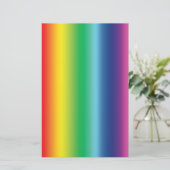 Farbe der Regenbogenflagge Briefpapier (Stehend Vorderseite)