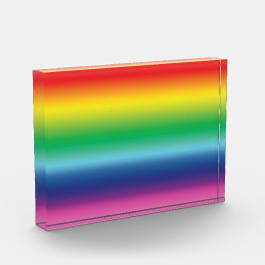 Farbe der Regenbogenflagge Fotoblock (Links)