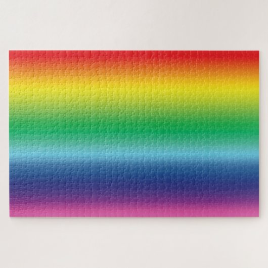 Farbe der Regenbogenflagge Puzzle (Horizontal)