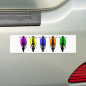 Farbe der Roller-Pop-Kunst 5 Autoaufkleber (Auf Auto)