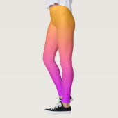 Farbe der Sonnenuntergänge Orange bis Rosa Farbton Leggings (Links)