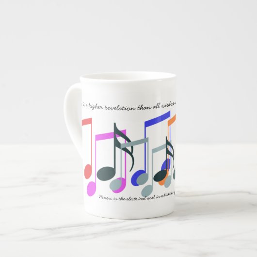 Farbe der Tasse der Musiknoten (Vorderseite Links)