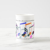 Farbe der Tasse der Musiknoten (Vorderseite)