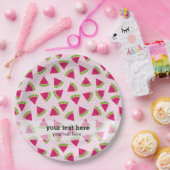 Farbe der Wassermelone Pappteller (Party)