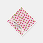 Farbe der Wassermelone Serviette (Ecke)