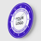 Farbe der Website für den benutzerdefinierten Logo Große Wanduhr (Winkel)