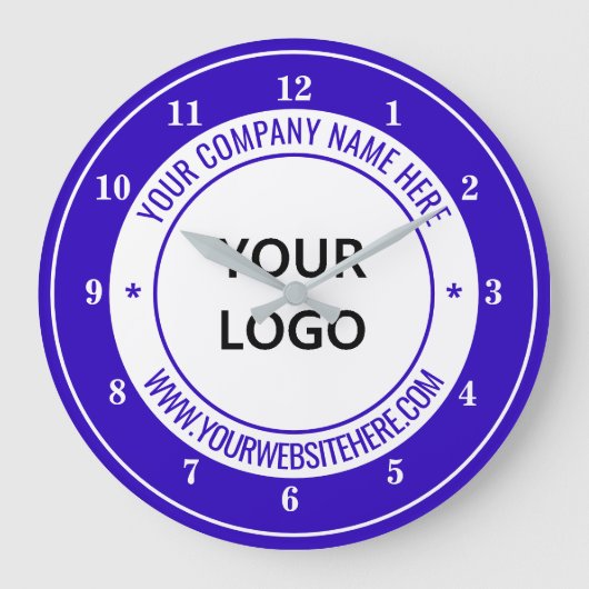 Farbe der Website für den benutzerdefinierten Logo Große Wanduhr (Vorderseite)