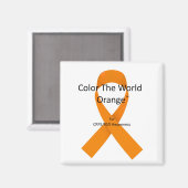 Farbe der Welt Orange™ für CRPS/RSD-Magnet Magnet (Vorderseite/Rückseite)