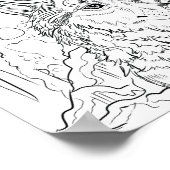 Farbe der Wolf Höhle Kunst Poster (Ecke)