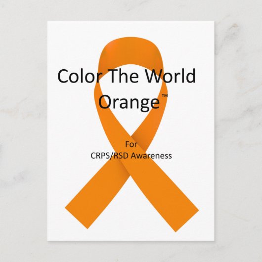 Farbe der World Orange™ Postkarte (Vorderseite)
