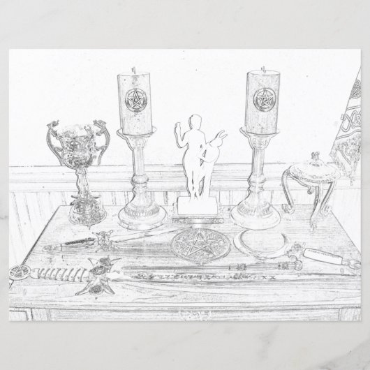 Farbe des Altar Wicca Farbpapier (Vorderseite)