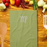 Farbe des Avocado - Virgo Zodiac Geschirrtuch<br><div class="desc">Avocado Color mit Virgo Zodiac Schild .Küchentuch für einen Zuhause-Koch,  ein beruflicher Koch geboren zwischen August 23 und 22. September .</div>