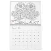 Farbe des benutzerdefinierten Kalenderjahres Kalender (Feb 2027)