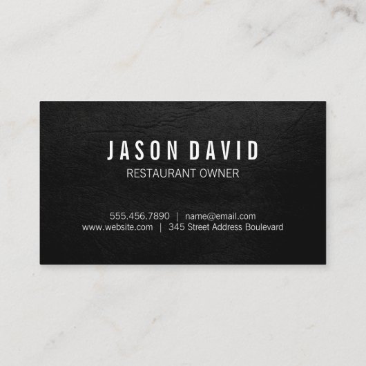 Farbe des Bierlogos Trendy Black Visitenkarte (Rückseite)