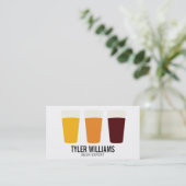 Farbe des Biers | Traditionell 2 Visitenkarte (Stehend Vorderseite)