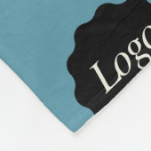 Farbe des blauen Ozeans Fleecedecke (Ecke)