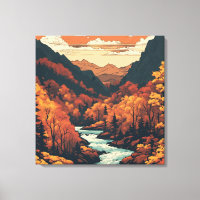 Farbe des Colorado River Grafische Kunst