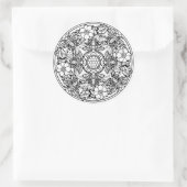 Farbe des eigenen Farbbuches gestalten Tiere Runder Aufkleber (Tasche)