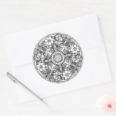 Farbe des eigenen Farbbuches gestalten Tiere Runder Aufkleber (Umschlag)