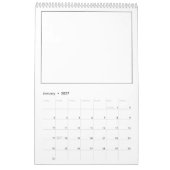 Farbe des eigenen leeren Kalenders Kalender (Jan 2027)