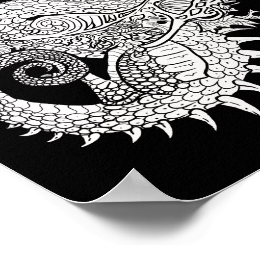 Farbe des eigenen Mystischen Drachen Poster (Ecke)