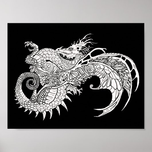 Farbe des eigenen Mystischen Drachen Poster (Vorne)