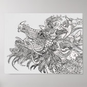 Farbe des eigenen Verzauberungsdrachen Poster (Vorne)