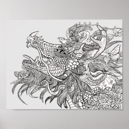 Farbe des eigenen Verzauberungsdrachen Poster