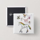 Farbe des Einhorns Button (Vorne & Hinten)