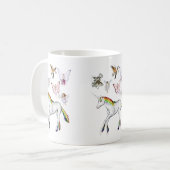 Farbe des Einhorns Kaffeetasse (Vorderseite Links)