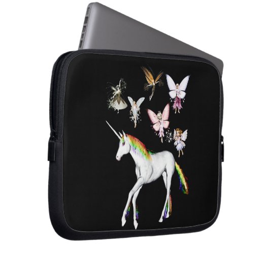 Farbe des Einhorns Laptopschutzhülle (Vorne Rechts)