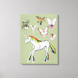 Farbe des Einhorns Leinwanddruck