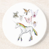Farbe des Einhorns Untersetzer (Vorne)