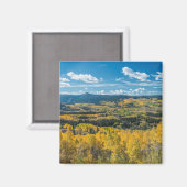 Farbe des Herbstes in flachen Tops | Routinemäßige Magnet (Vorderseite/Rückseite)