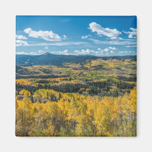 Farbe des Herbstes in flachen Tops | Routinemäßige Magnet (Vorne)