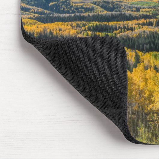 Farbe des Herbstes in flachen Tops | Routinemäßige Mousepad (Ecke)