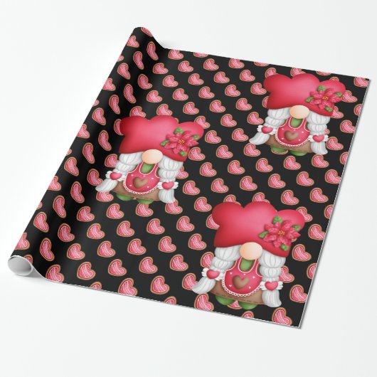 Farbe des Herzens anpassen Geschenkpapier (Ungerollt)