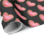 Farbe des Herzens anpassen Geschenkpapier (Rolleneckpunkt)