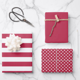 Farbe des Jahres 2023 | Viva Magenta Geschenkpapier Set