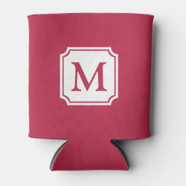 Farbe des Jahres 2023 | Viva Magenta | Monogramm Dosenkühler