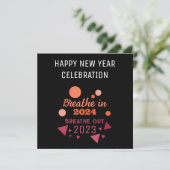 Farbe des Jahres 2024 - Neujahr 2023 Einladung (Stehend Vorderseite)