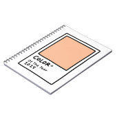 Farbe des Jahres 2024 Peach Fuzz Card Notebook Notizblock (Linke Seite)