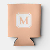Farbe des Jahres 2024 | Peach | Monogramm Dosenkühler (Vorderseite)