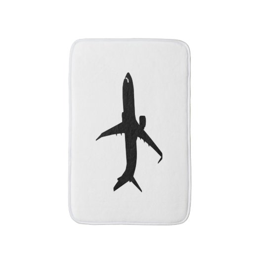 Farbe des Jetliner-Schattenflugs für Flugzeuge Badematte (Vorderseite Vertikal)